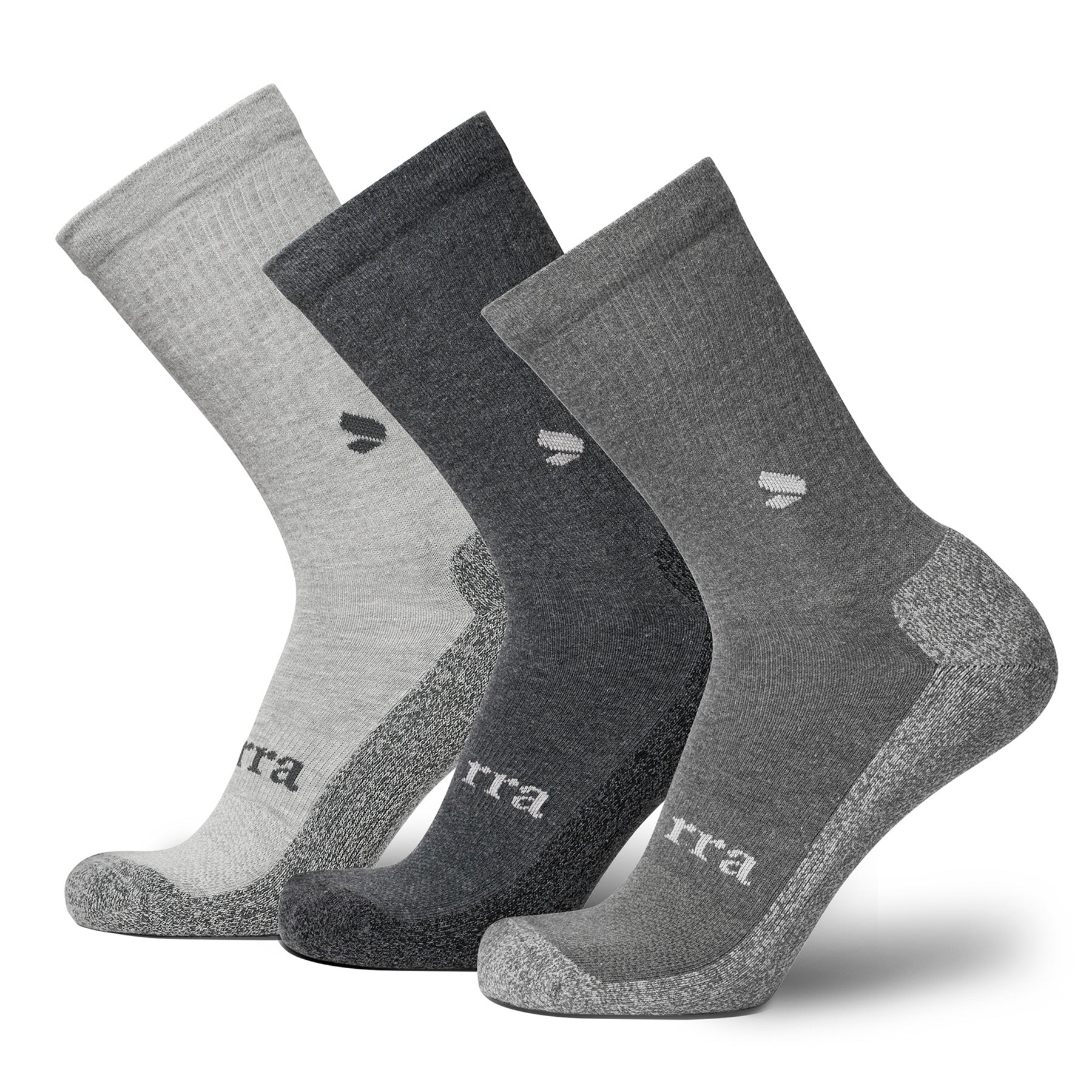 Blue Mountain Men's Cushioned Over-the-Calf Socks, Large, Gray, 6