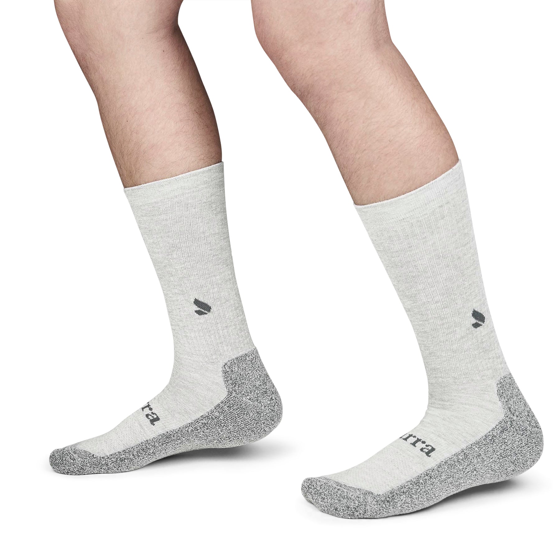 Loose Fit White Over The Calf Socks to EEEEE - 3Pack
