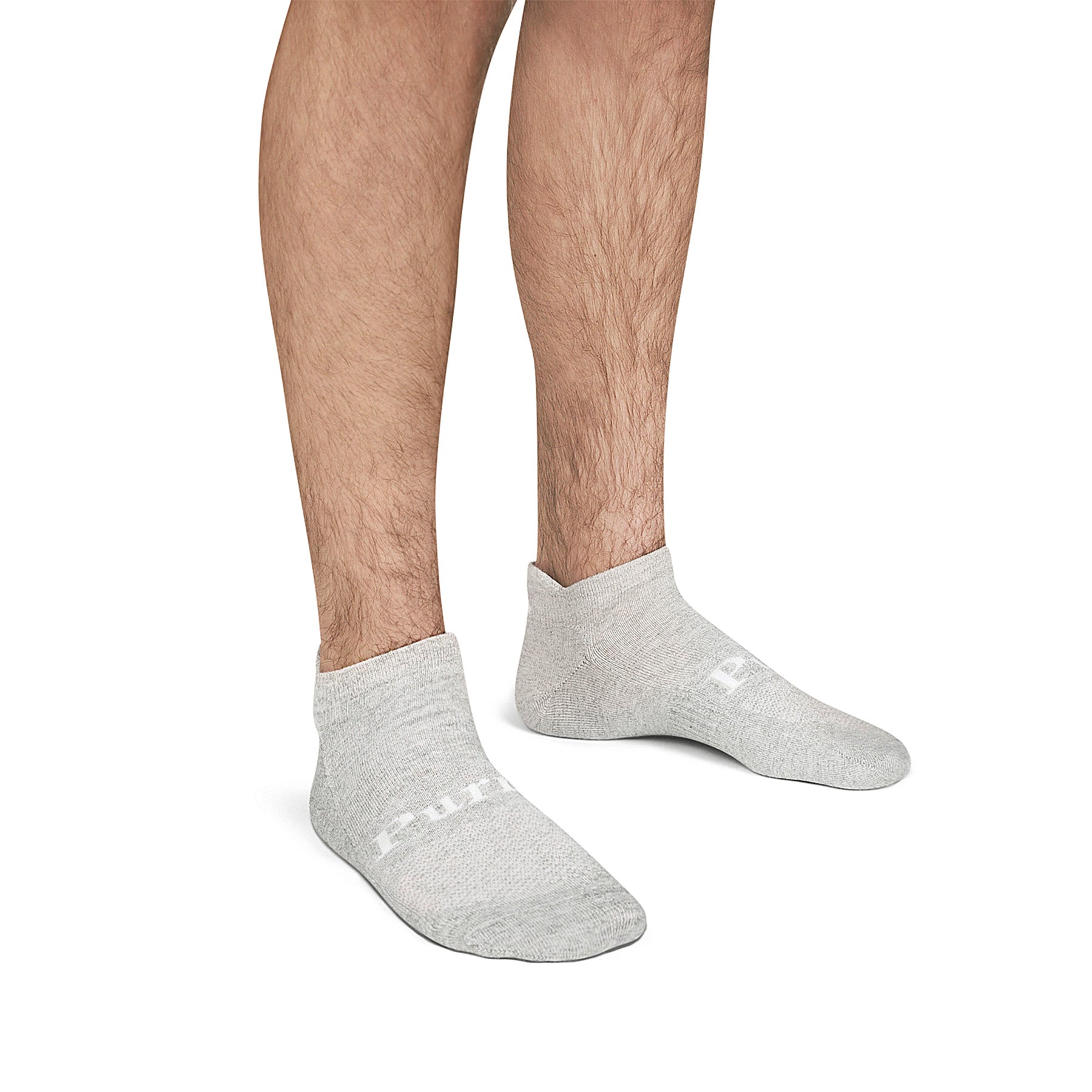 Loose Fit Stays Up! White No Show Socks - 3Pack